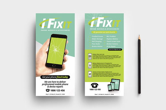 Phone Repair Shop Templates Pack in Flyer Templates - product preview 7