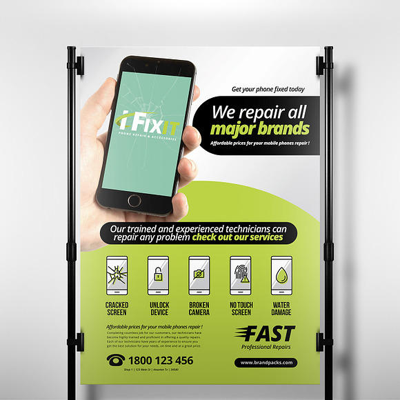 Phone Repair Shop Templates Pack in Flyer Templates - product preview 13