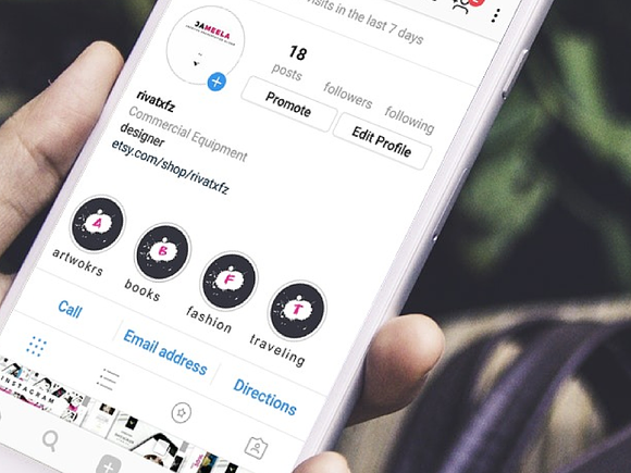 Instagram Highlight Cover Icons in Instagram Templates - product preview 1