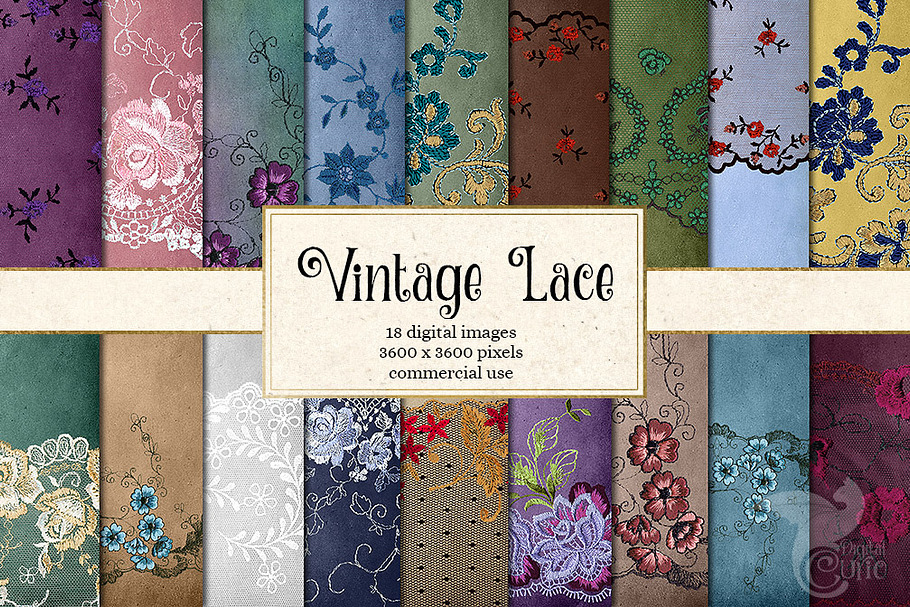 Vintage Lace Textures in Textures - product preview 8