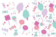 Sweet Candy Vector Pack & Pattern