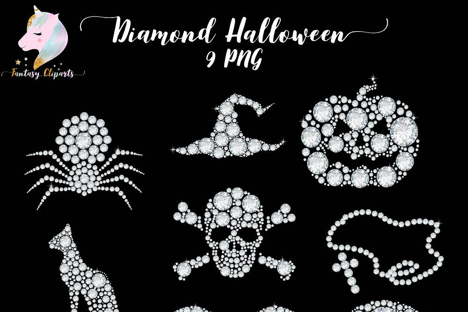 Halloween Diamonds Clipart