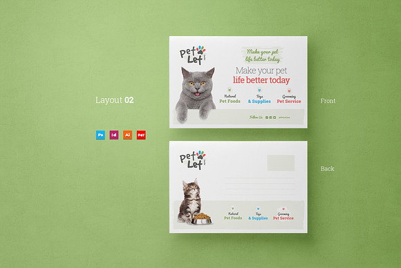 Veterinary Clinic postcard in Postcard Templates - product preview 2