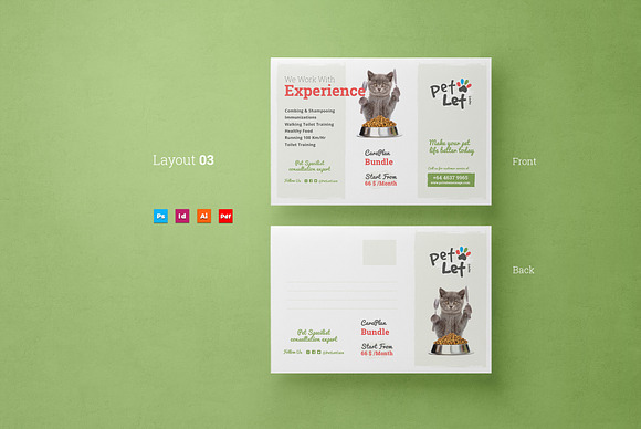 Veterinary Clinic postcard in Postcard Templates - product preview 3