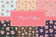 Seamless Floral Pattern + Elements