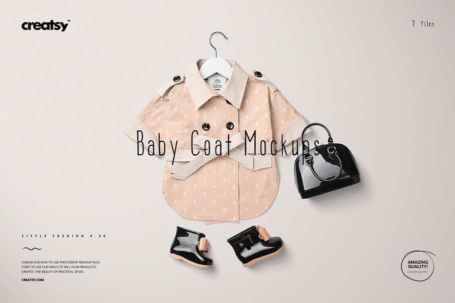Baby Coat Mockup Set in Product Mockups - product preview 8