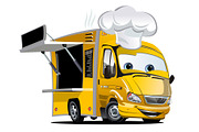 Cartoon food truck