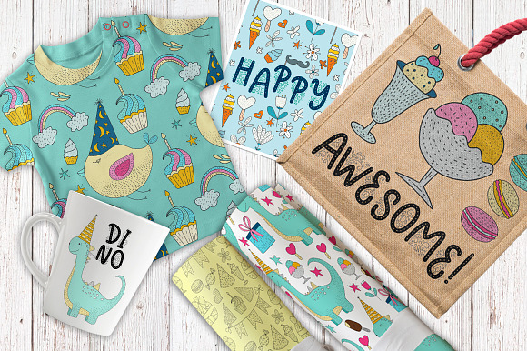 Birthday party. Big graphic set. in Illustrations - product preview 4