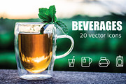BEVERAGES - vector icons