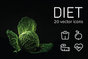DIET - vector icons
