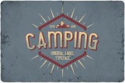 Camping typeface