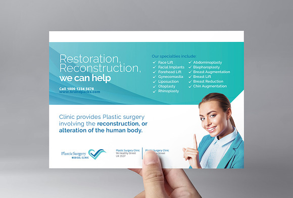 Plastic Surgery Templates Pack in Flyer Templates - product preview 4