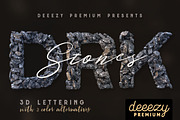Dark Stones – 3D Lettering