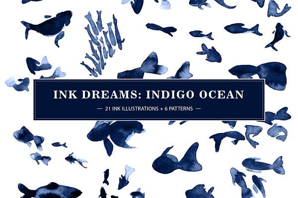 INK DREAMS: INDIGO OCEAN