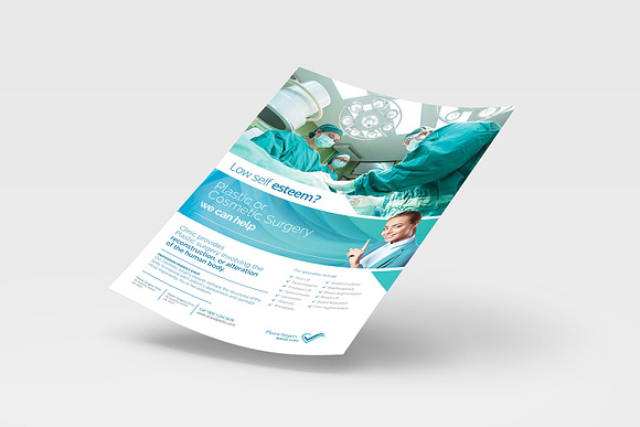 A4 Plastic Surgery Poster Template in Flyer Templates - product preview 3