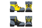 boots yellow and black icon