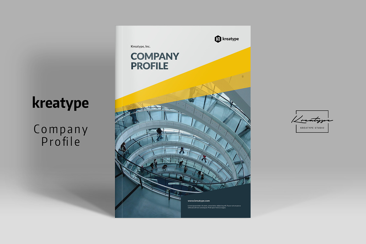 Kreatype Company Profile in Brochure Templates - product preview 8
