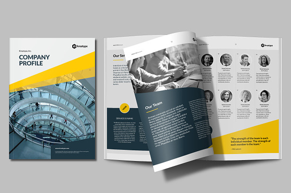 Kreatype Company Profile in Brochure Templates - product preview 2