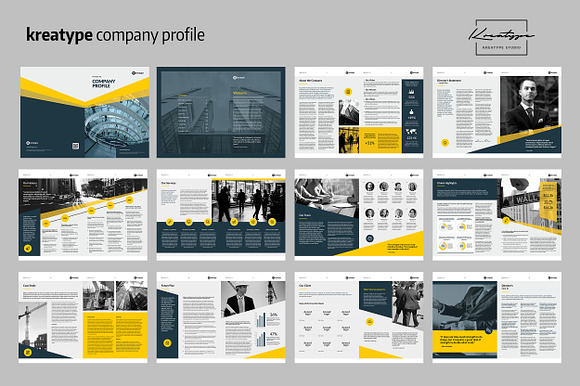 Kreatype Company Profile in Brochure Templates - product preview 8