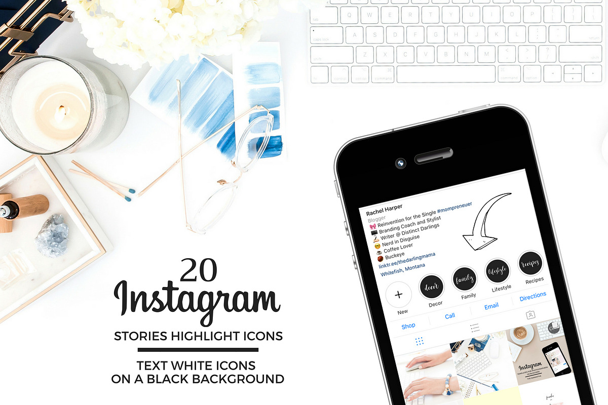 TEXT Theme Instagram Icons in Instagram Templates - product preview 8
