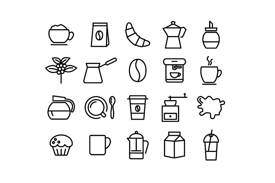 400+ outline FOOD ICONS in Food Icons - product preview 8