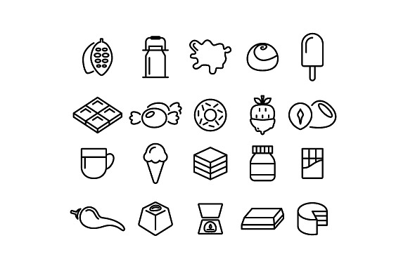 400+ outline FOOD ICONS in Food Icons - product preview 3