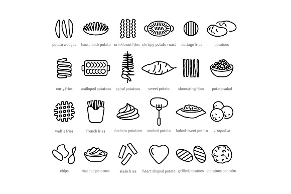 400+ outline FOOD ICONS in Food Icons - product preview 9