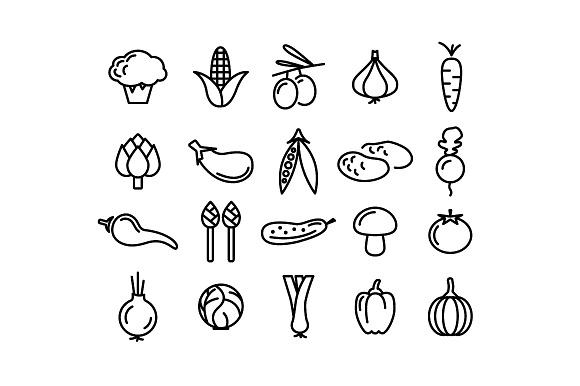 400+ outline FOOD ICONS in Food Icons - product preview 12