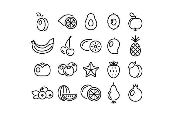 400+ outline FOOD ICONS in Food Icons - product preview 15