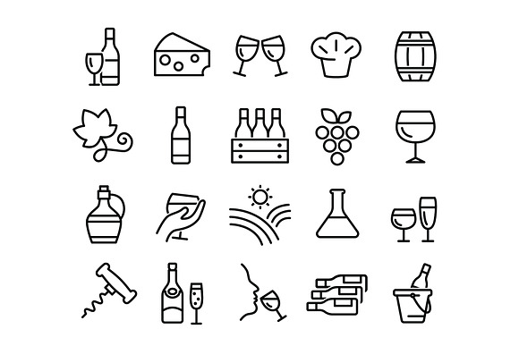 400+ outline FOOD ICONS in Food Icons - product preview 16