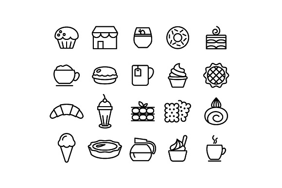 400+ outline FOOD ICONS in Food Icons - product preview 21
