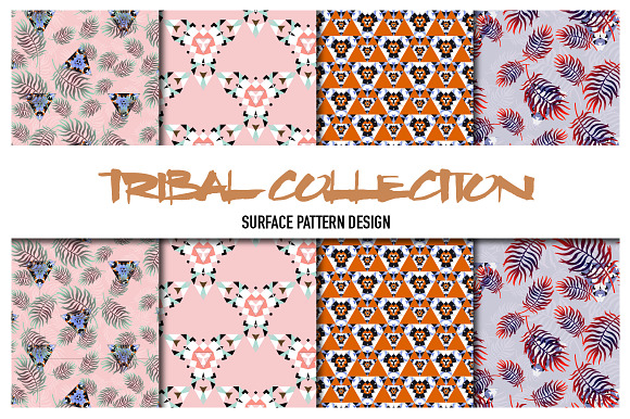 Vector patterns. Tribal collection in Patterns - product preview 7