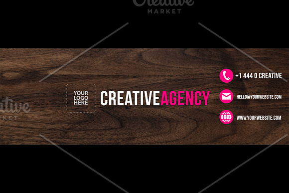Creative Agency Twitter Header (PSD) in Twitter Templates - product preview 4