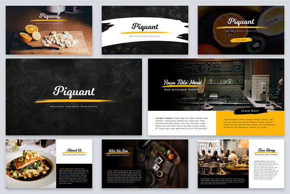 Piquant Powerpoint Template in PowerPoint Templates - product preview 1