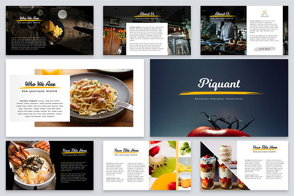 Piquant Powerpoint Template in PowerPoint Templates - product preview 3