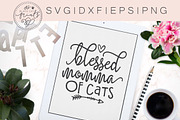 Blessed Momma of Cats SVG DXF EPS