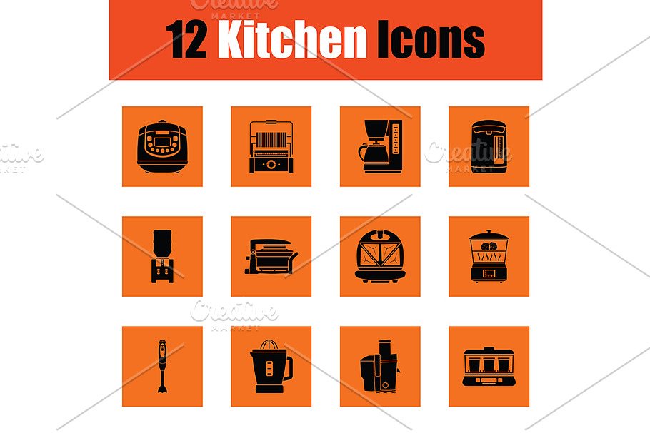 Kitchen icon set