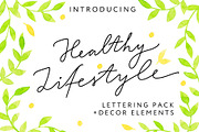 HEALTHY LIFESTYLE - Lettering Pack