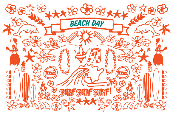 Beach Day in Illustrations - product preview 1