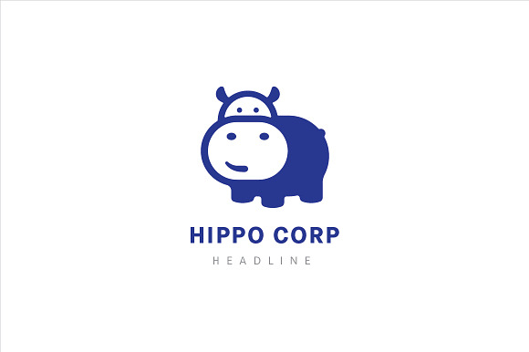 Hippo corp logo. in Logo Templates - product preview 2