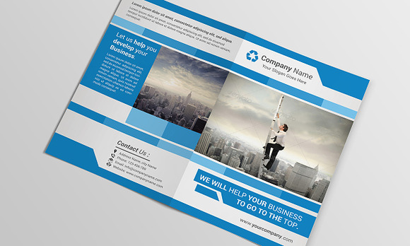 Corporate Business BiFold Brochure in Brochure Templates - product preview 1