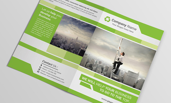 Corporate Business BiFold Brochure in Brochure Templates - product preview 4