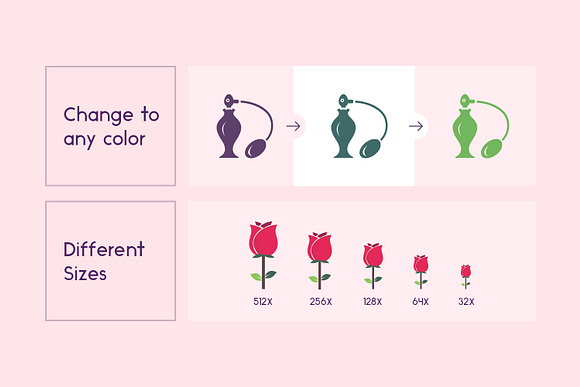 Mothers' Day Vector Icons in Flower Icons - product preview 2