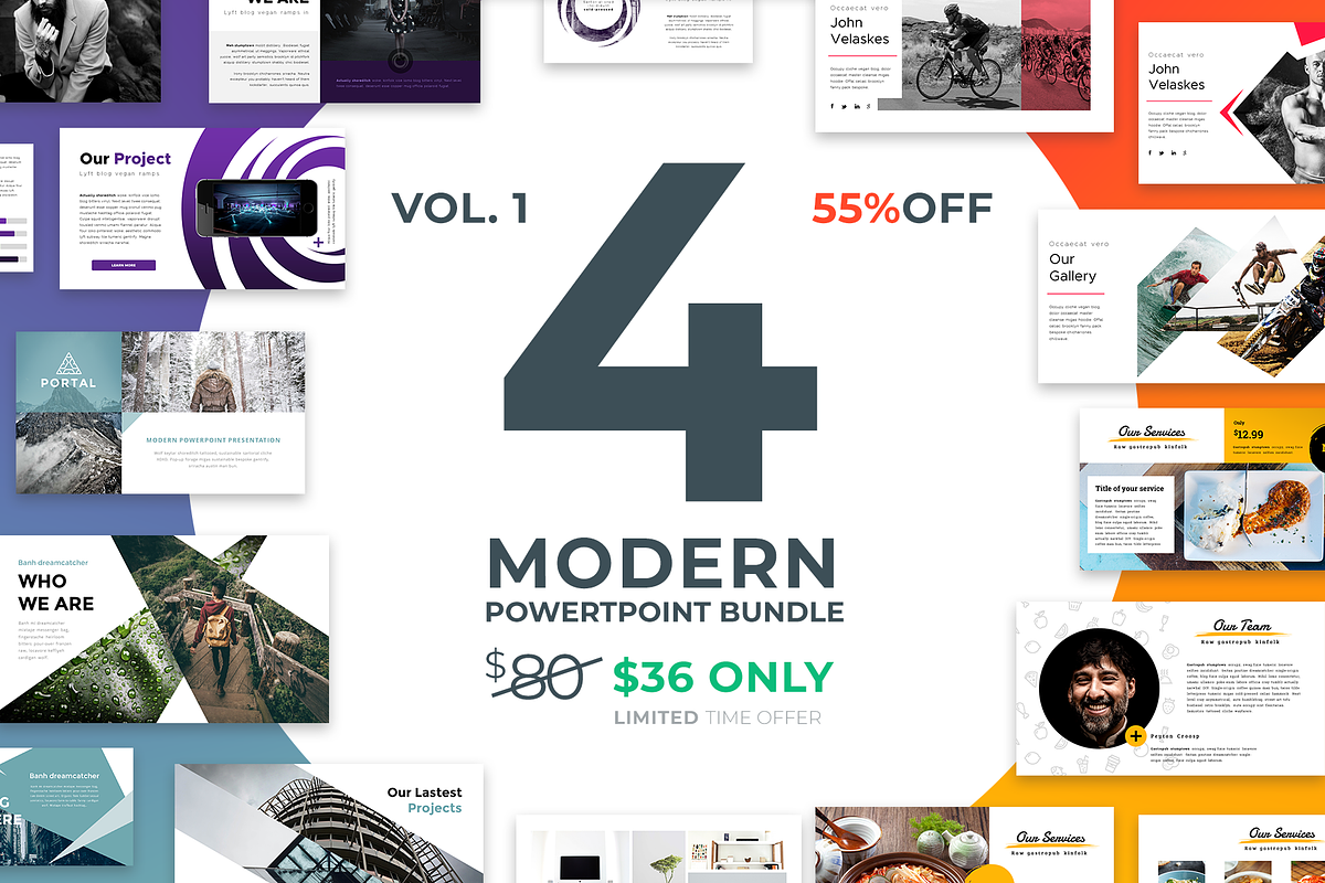 Modern Powerpoint Bundle Vol. 1 in PowerPoint Templates - product preview 8
