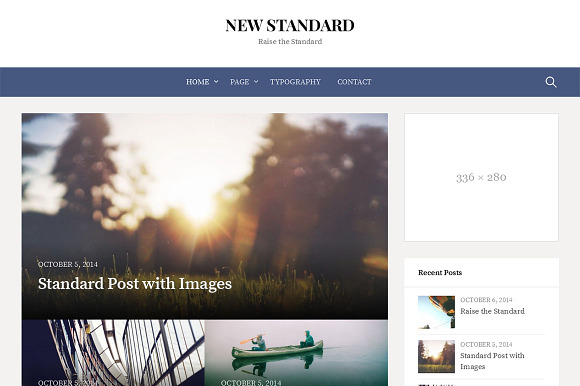 New Standard - WordPress Theme in WordPress Blog Themes - product preview 1