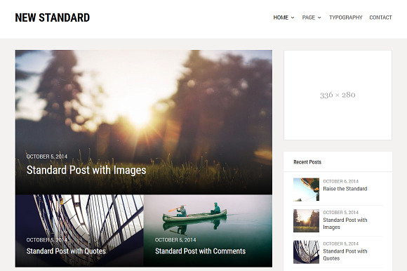 New Standard - WordPress Theme in WordPress Blog Themes - product preview 2