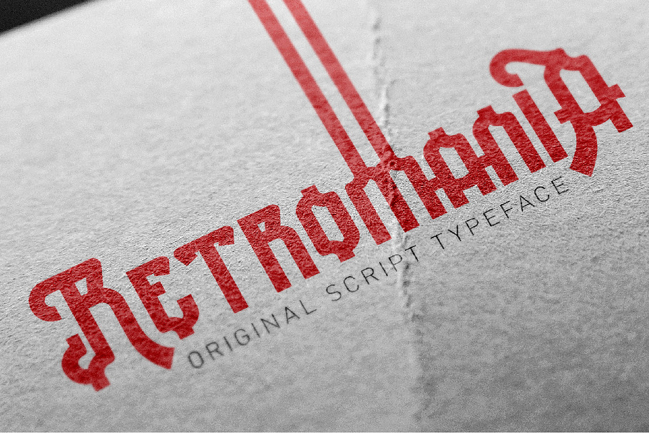 Retromania font. in Script Fonts - product preview 8