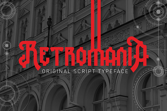 Retromania font. in Script Fonts - product preview 1