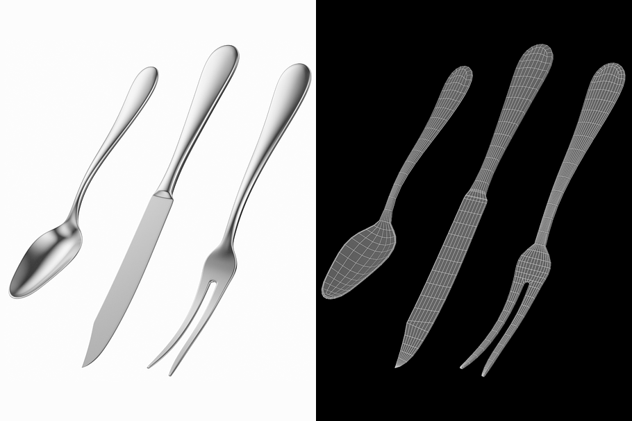 Fruit Knife Fork Spoon Cutlery in Appliances - product preview 1
