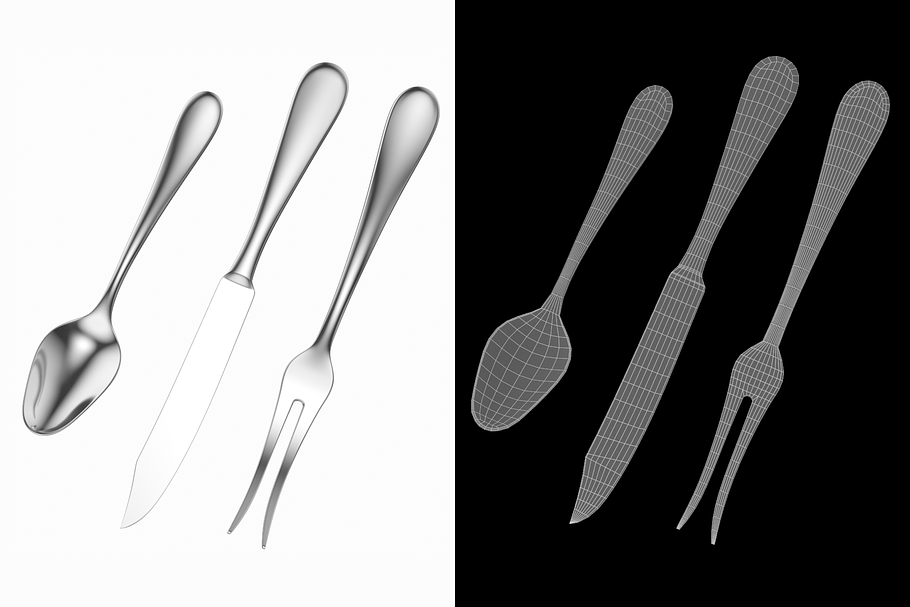Fruit Knife Fork Spoon Cutlery in Appliances - product preview 3